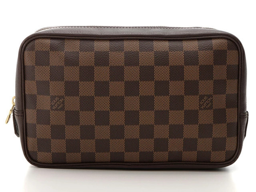 LOUIS VUITTON Trousse Toilette Pouch Clutch Shoulder Bag Damier
